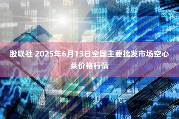 股联社 2025年6月13日全国主要批发市场空心菜价格行情